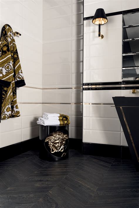 pavimenti versace solid gold|versace bathroom tiles.